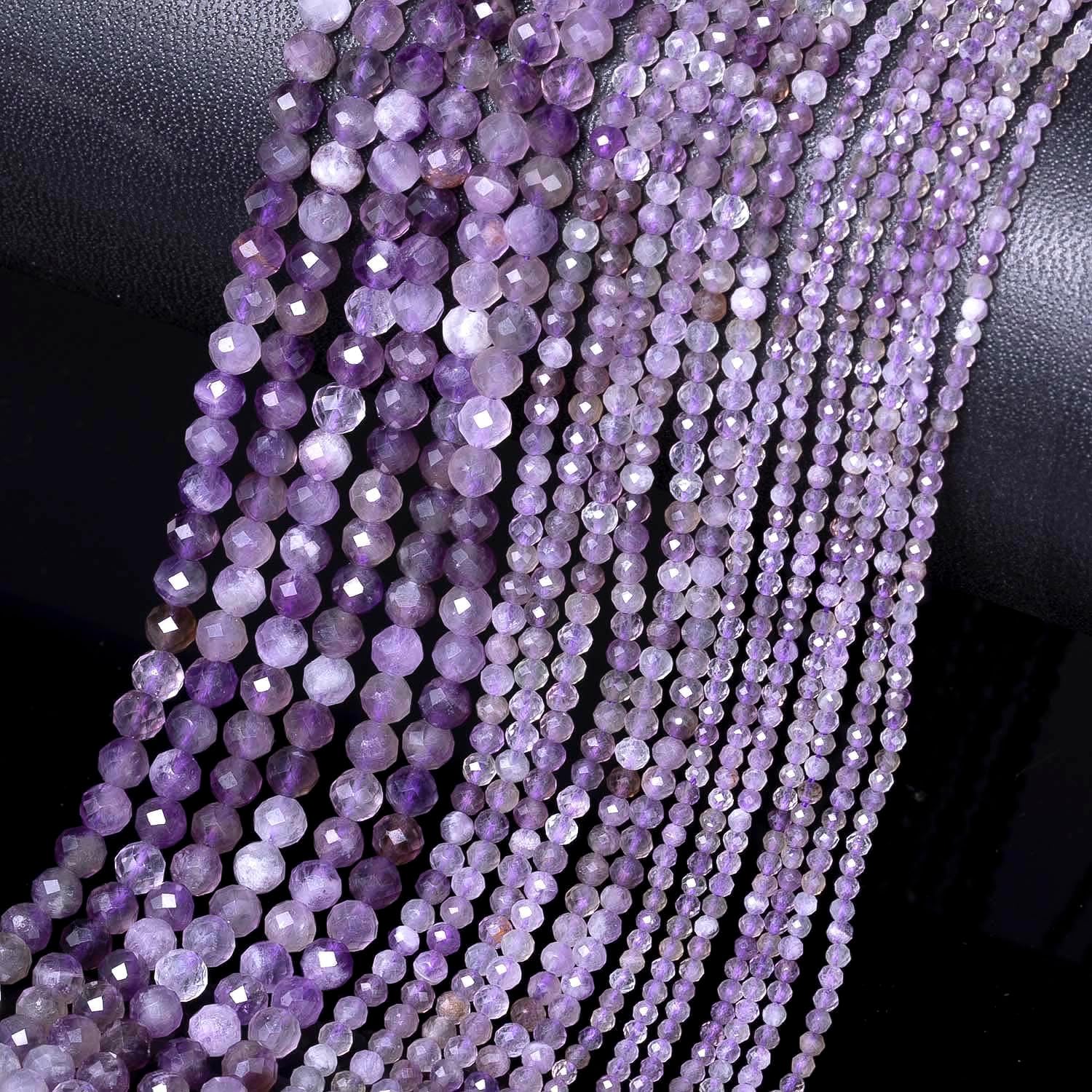 4mm 120pcs Natural Amethyst Stone Beads, Songxi Small Faceted Round Loose Gemstone for Jewelry Making, DIY Art and Craft, Bracelet Necklace (1 Strand) - Image 7
