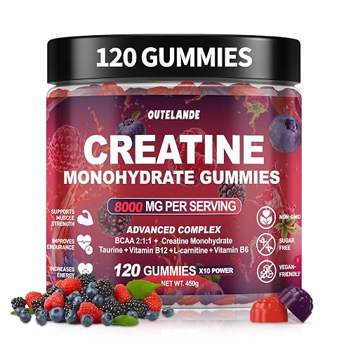 Creatine Monohydrate Gummies for Men & Women, Creatine Supplement for