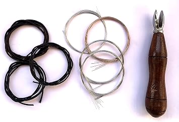 Sarangi Combo Accessory Set Including Gut string set, metal string set, wrench