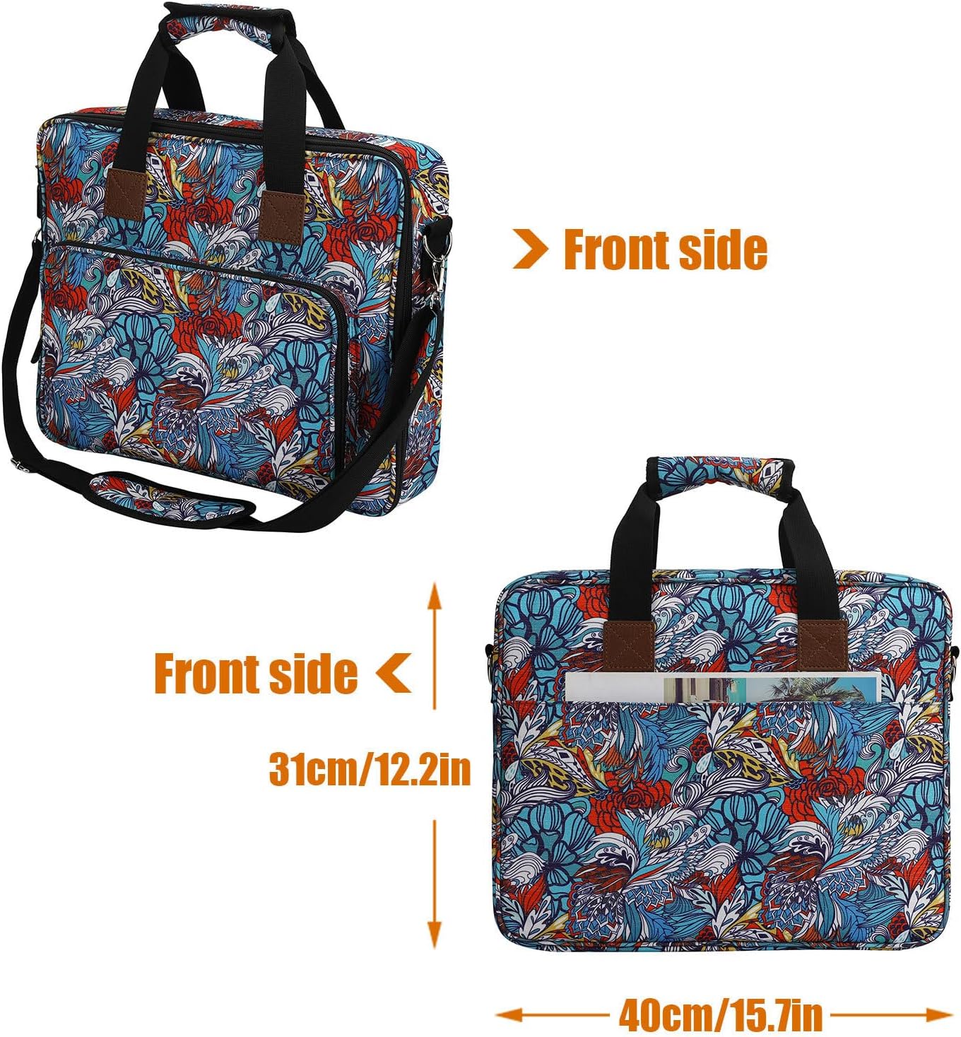 Embroidery Supplies Storage Tote – Premium Lightweight Stylish Elegant Bag Project Portable Sewing, Sturdy, Kits, Floss, Crochet | Embroidery, Floss, Kits, Crochet Portable