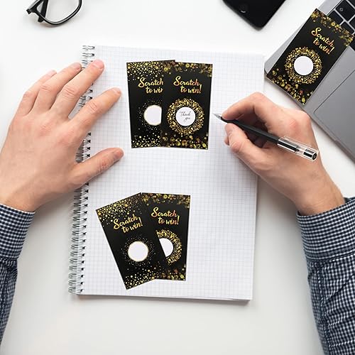 Miniatura 2 de INKNOTE 120 tarjetas de regalo para pequeñas empresas para peluquería, salón de maquillaje, spa, restaurante, tarjetas de cupón de bricolaje para