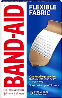 Band-Aid Dhesvie Bandages Flexible Fabric, Extra Large, 10 Count