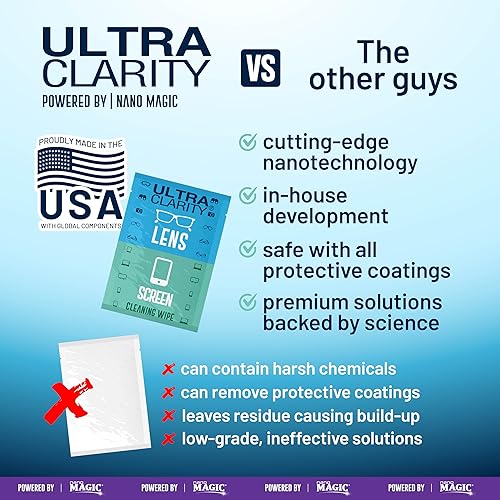 Miniatura 5 de ULTRA CLARITY Toallitas de limpieza para lentes de anteojos, paquete de 210, toallas húmedas, gafas, pantallas de teléfono y electrónicas,