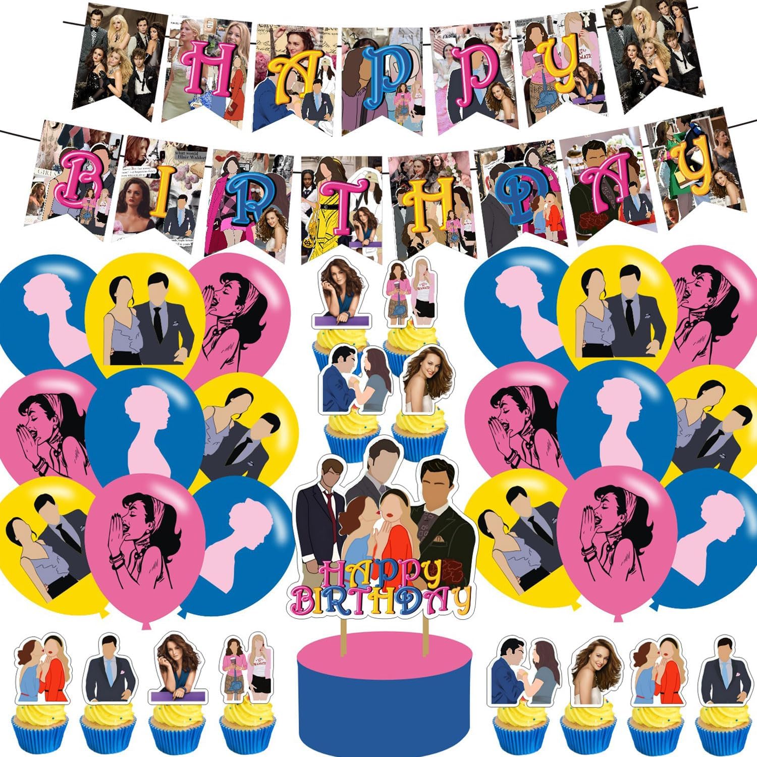Amazon.com: Gossip Girl Birthday Party Decorations, XOXO Theme ...