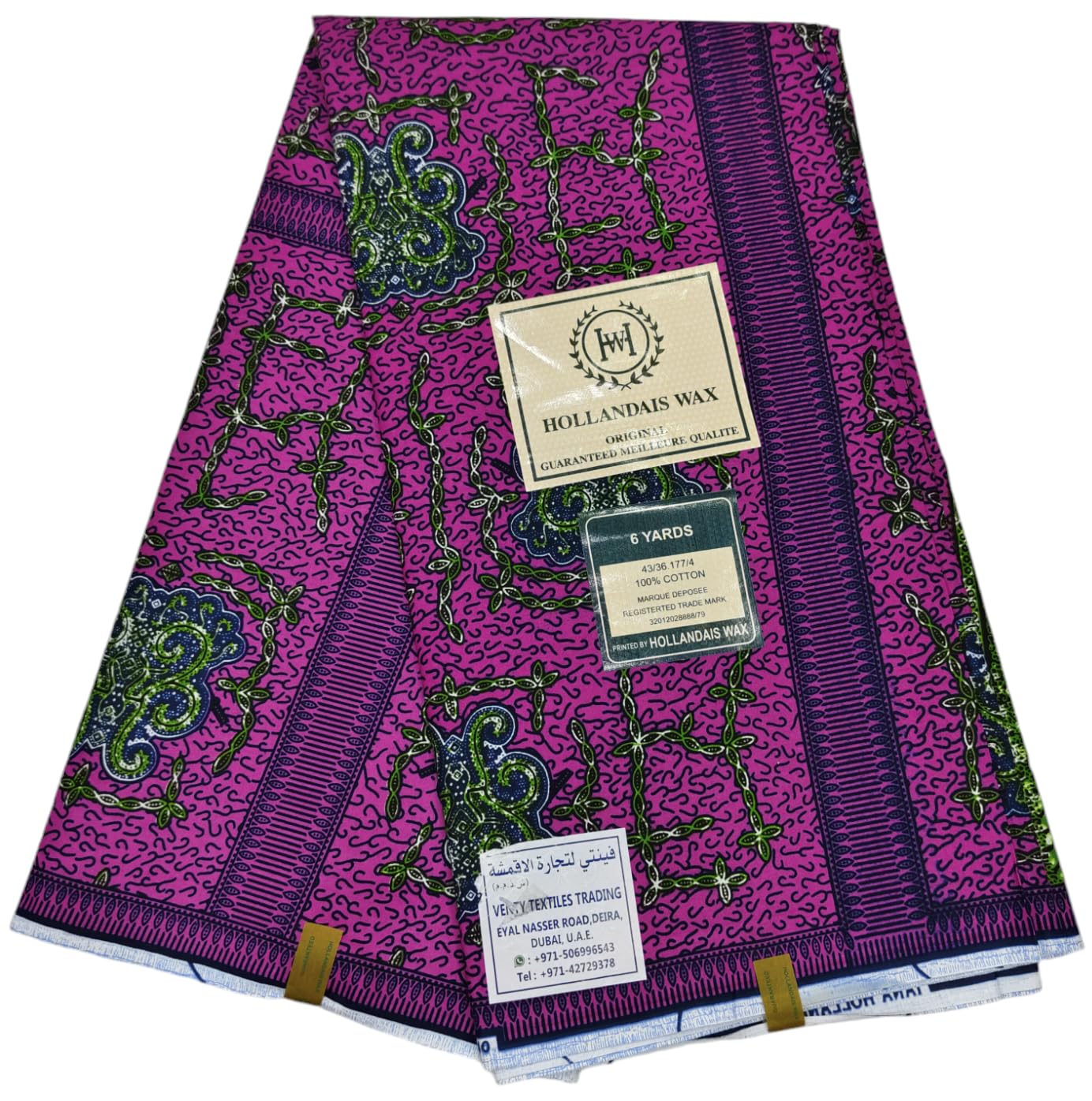 African Fabric 100% Cotton Ankara Print Fabric 6 Yards Best New Beautiful Design Multicolour Latest Fancy 226340