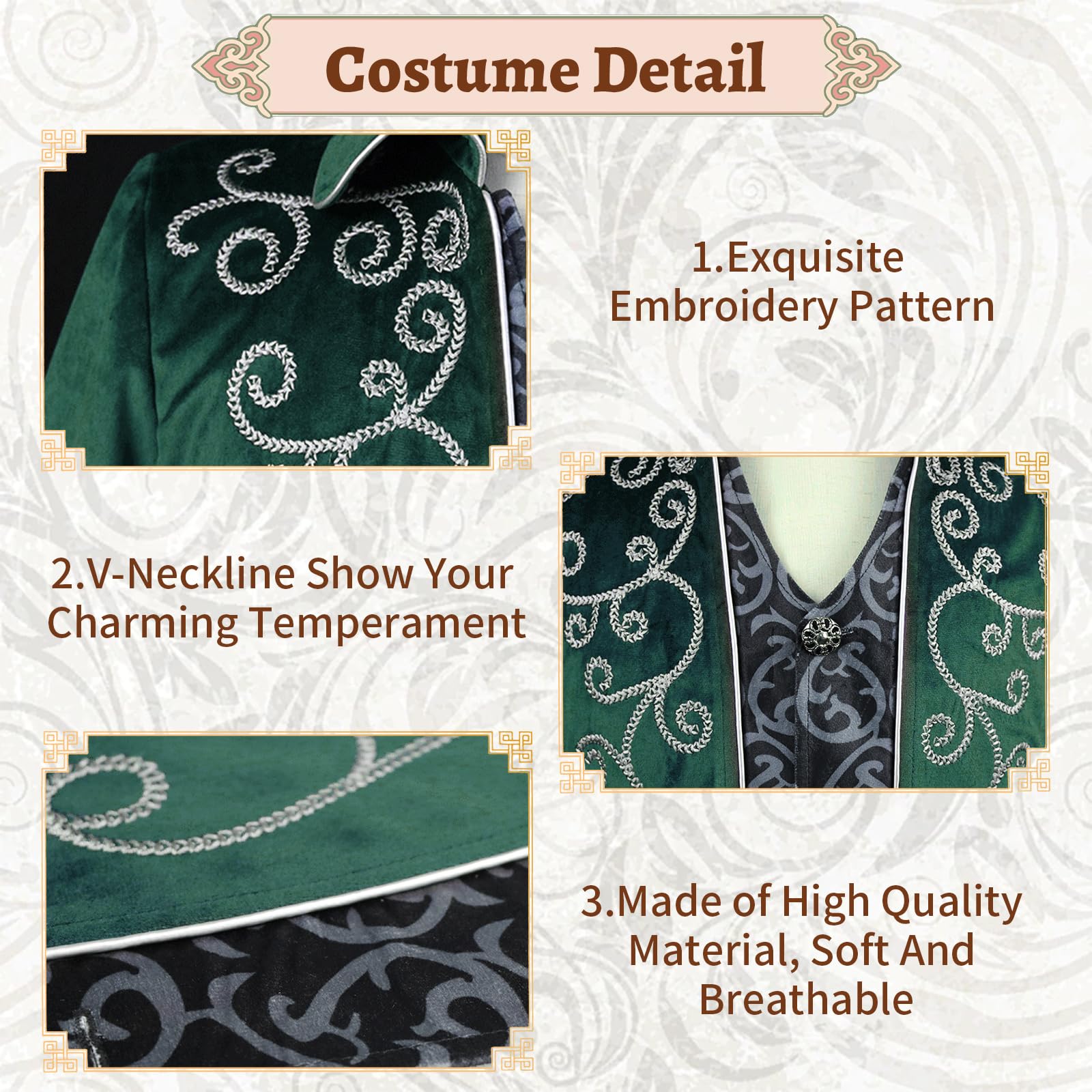 Steampunk, cappotto da uomo con frack gotico, retrò, medievale, rinascimentale, gonna vittoriana, costume per cosplay di Halloween
