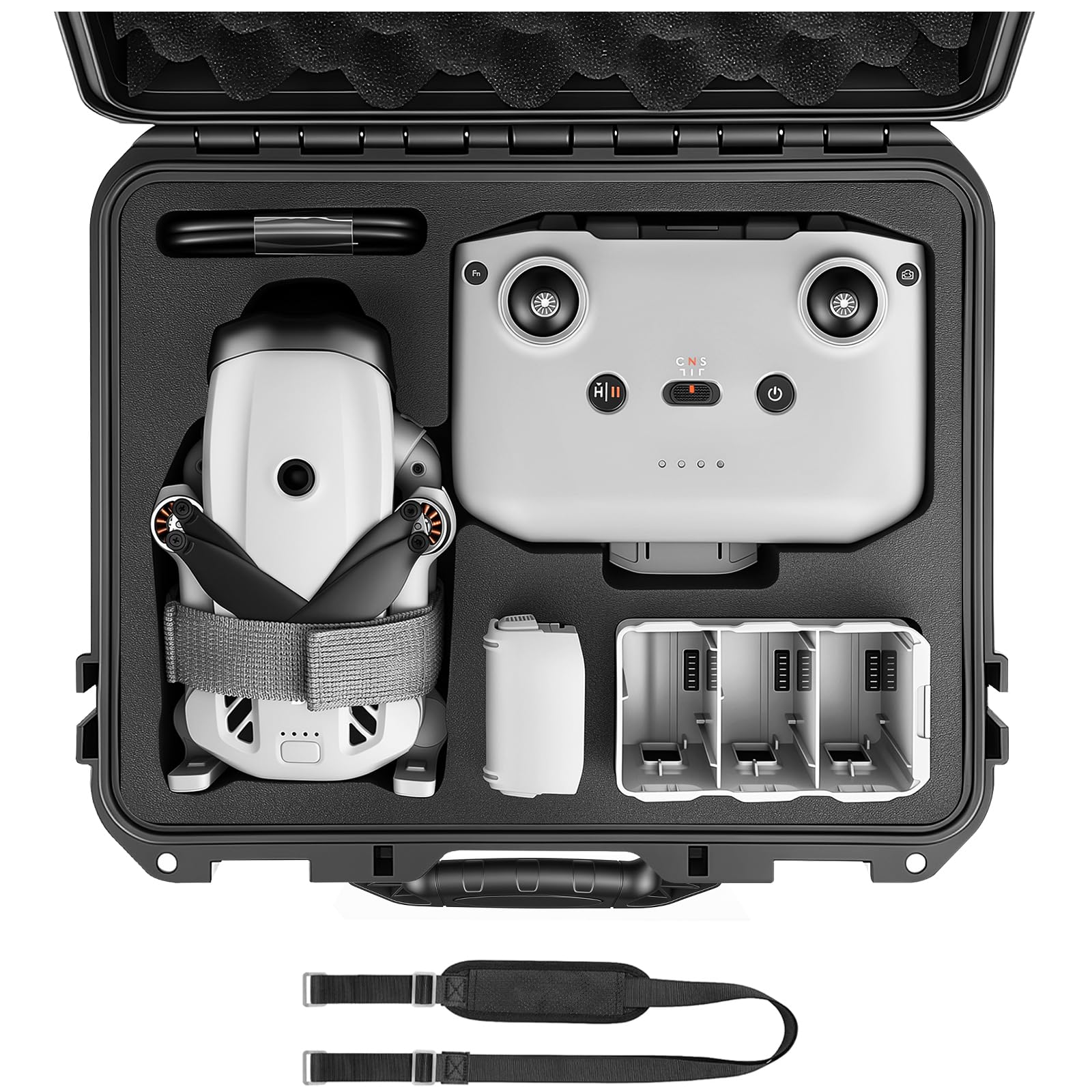 FPVtosky Twarde etui do Lito 1, futerał do DJI Lito 1, kompatybilny z RC-N3, baterią, koncentratorem ładowarki i innymi akcesoriami [TYLKO OBUDOW]