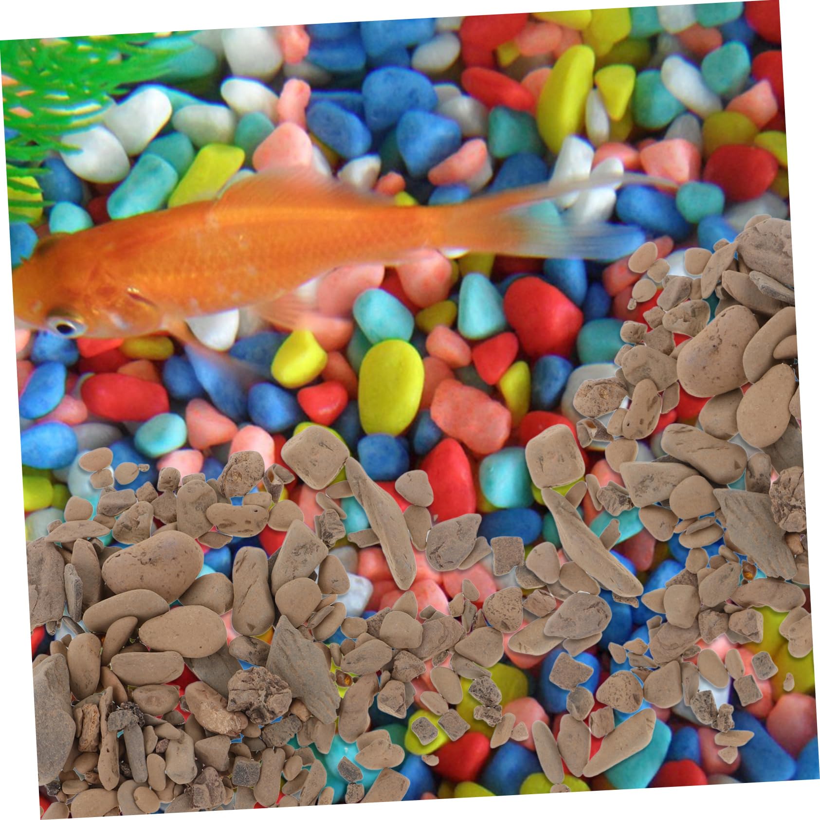 Toddmomy Vase Décoratif Naturelles Pour Aquarium Gravier Pour Poissons Et Plantes Décoration De Réservoir De Sable De
