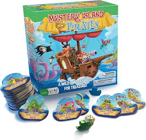 Miniatura 3 de Mystery Island Pirates - Juego de azulejos, por Outset Media, una carrera salvaje y loca por el tesoro, construye tu propio juego, dos juegos en una
