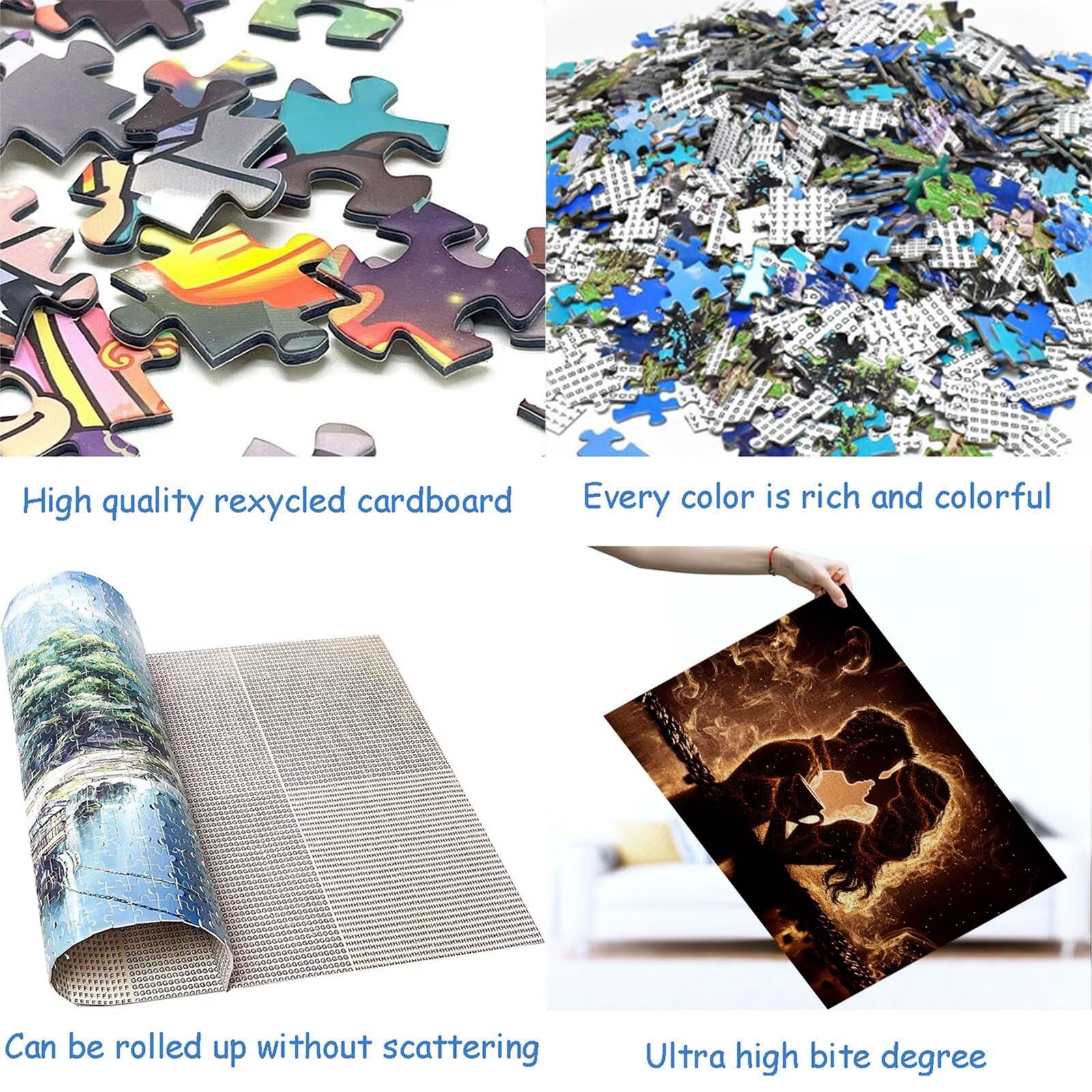 Puzzle 3000 Pezzi Coppia Puzzle Adulti Sfida Impossibili Jigsaws Tazza Classica 3D Pattern Art Jigsaws per Divertimento Adulti e Bambina, Gioco Familiare, Festa Aziendale, Amore e Amico 122x81cm C-44