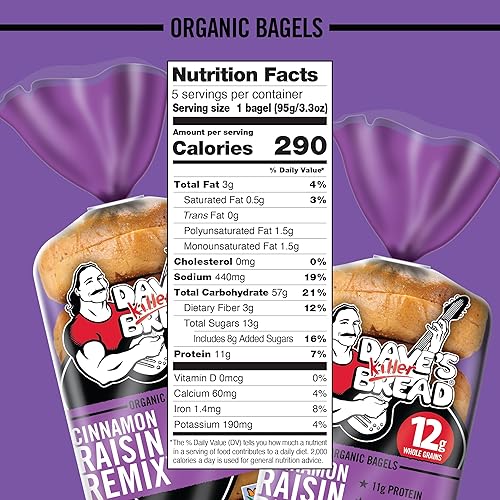 Miniatura 11 de Dave's Killer Bread Epic Everything Bagels, bagels orgánicos, 0.92 oz de granos enteros por bagel, 5
