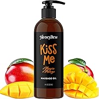 Vista 2 de Aceites de masaje dulces y sensuales para parejas, aceites de masaje románticos de cuerpo completo de mango y lavanda con aceite de almendras dulces