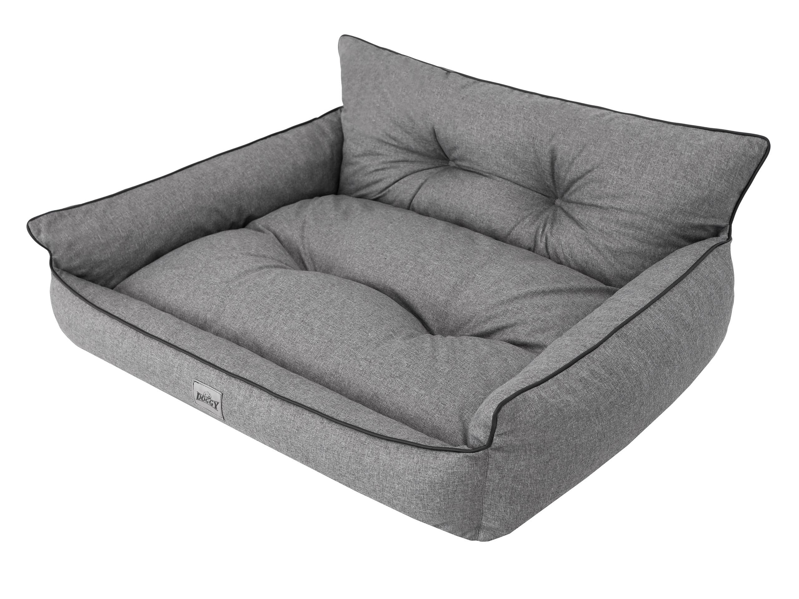 Cama para Perros, Cama para Mascotas, Cama Acolchada para Perros, cojín para Perros, colchón para Mascotas, sofá para Perros, colchón de Grafito, Piedras ecológicas, XXXL – 132 x 106 cm