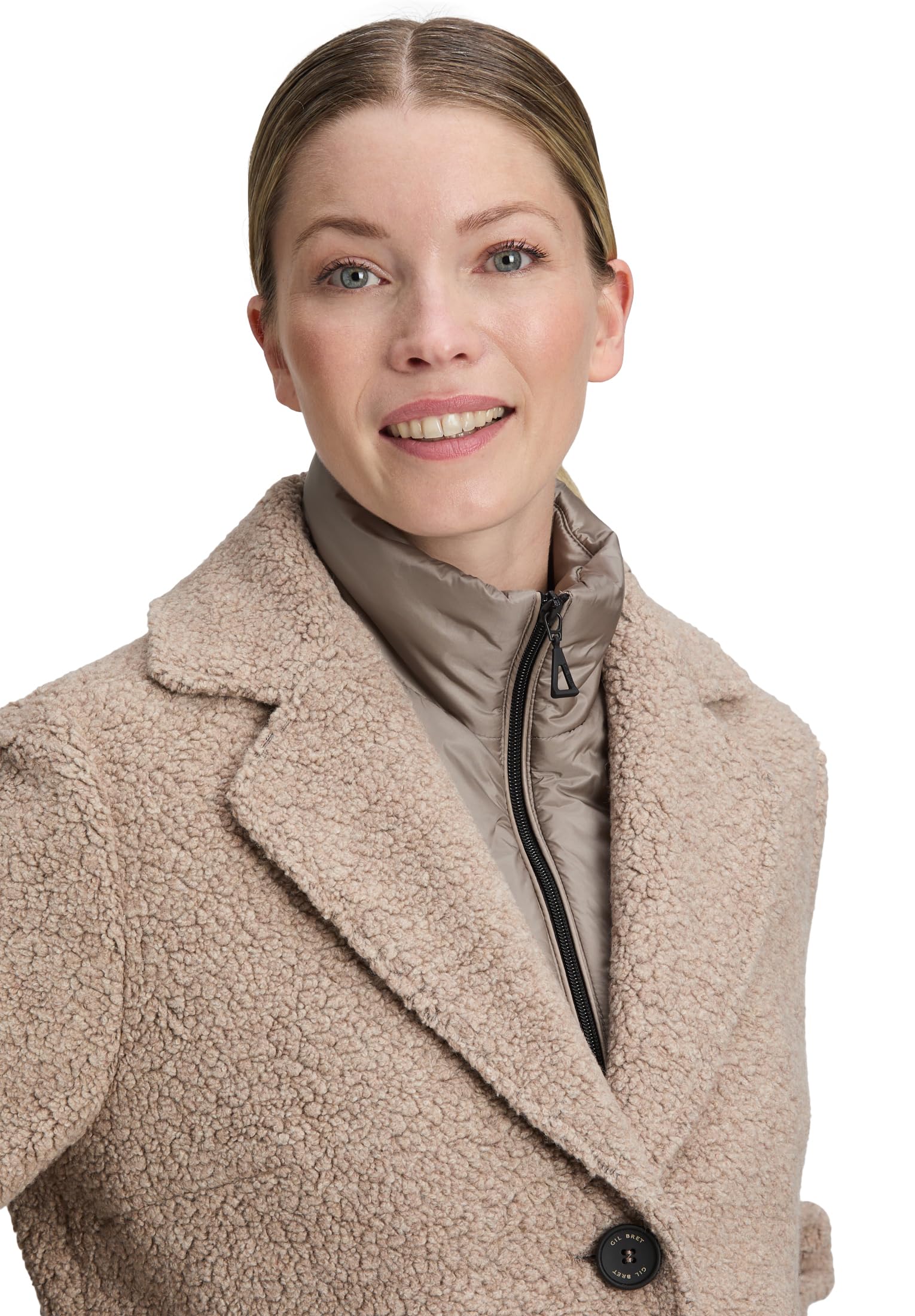 Gil Bret Płaszcz damski, wełniany płaszcz, taupe Grey, 44