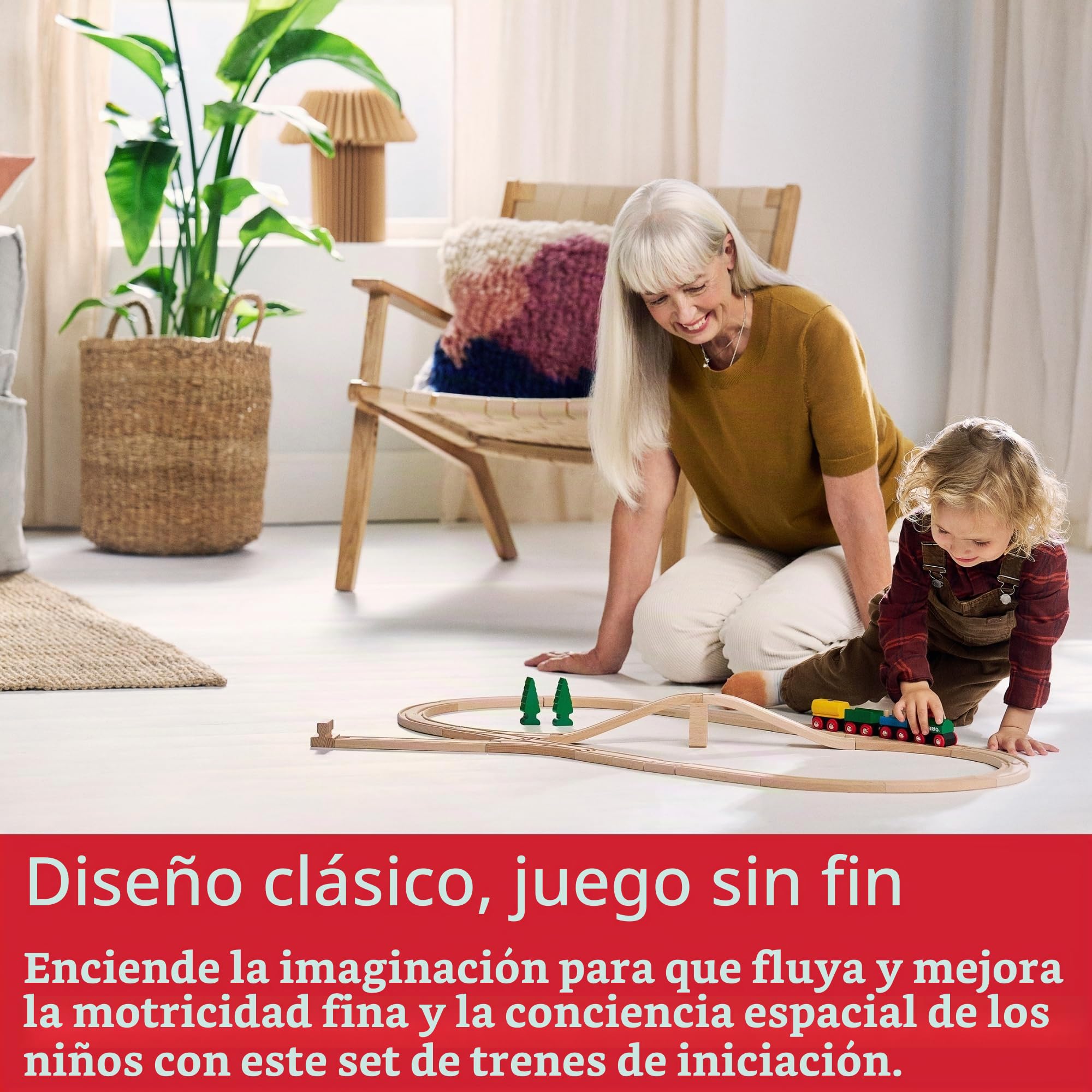 BRIO - Set ferroviario del 65°Aniversario, Accesorios Circuito de Tren, 32 Piezas, Mi Primer Circuito del Tren, Edad 24+ Meses
