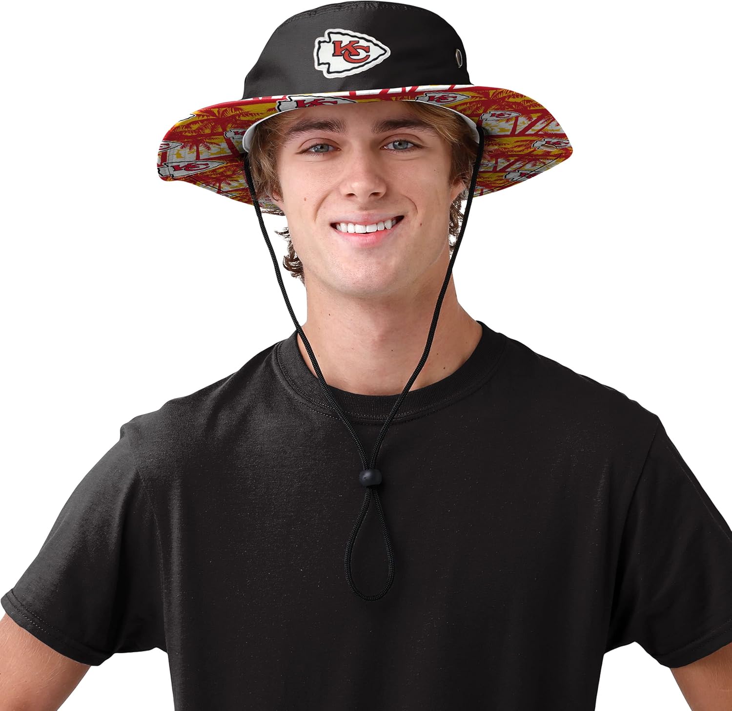 NFL Team Logo Solid Hybrid Sport Outdoor Sun Bucket Boonie Hat - Image 2