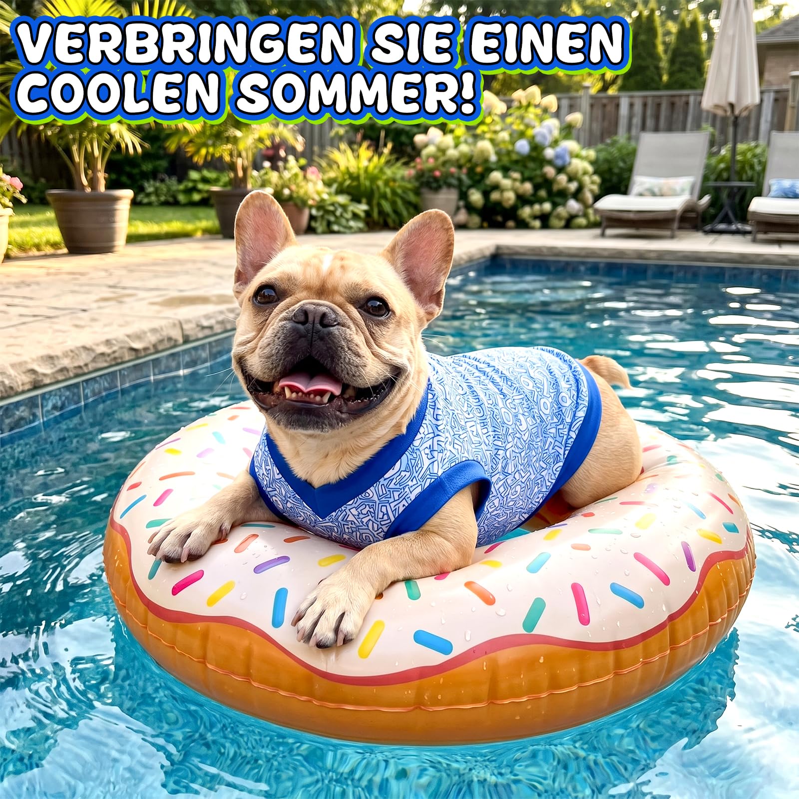 Kühlweste für Hunde, Atmungsaktiv Hundekühlweste Sommer, Soft Kühlmantel für Hunde,Cool und Bequem Hundeshirt, Leichte Hundemantel für Kleine Mittelgroße,für Spaziergang Outdoor