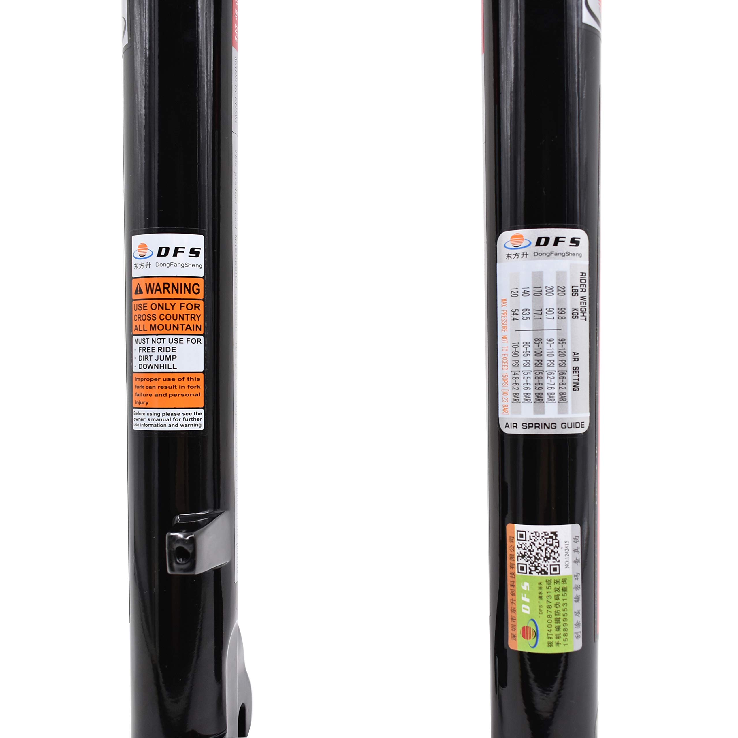 DFS Air Fork Cool-RLC-RCE suspensión Bicicleta MTB Tenedor montaña Tenedor 29 "y 27.5" (29 Pulgadas)