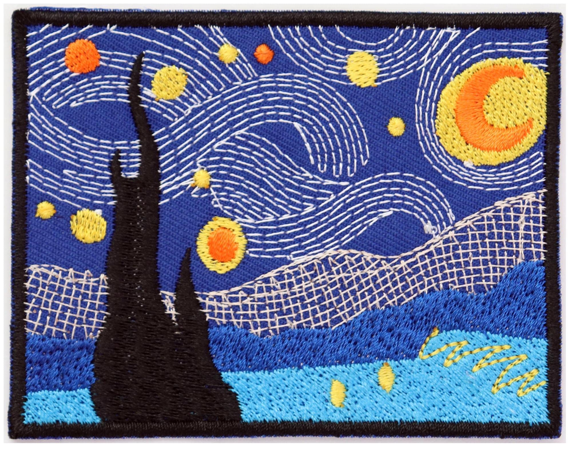 ゴッホの名画を刺繍にしました ゴッホの名画を刺繍にしました