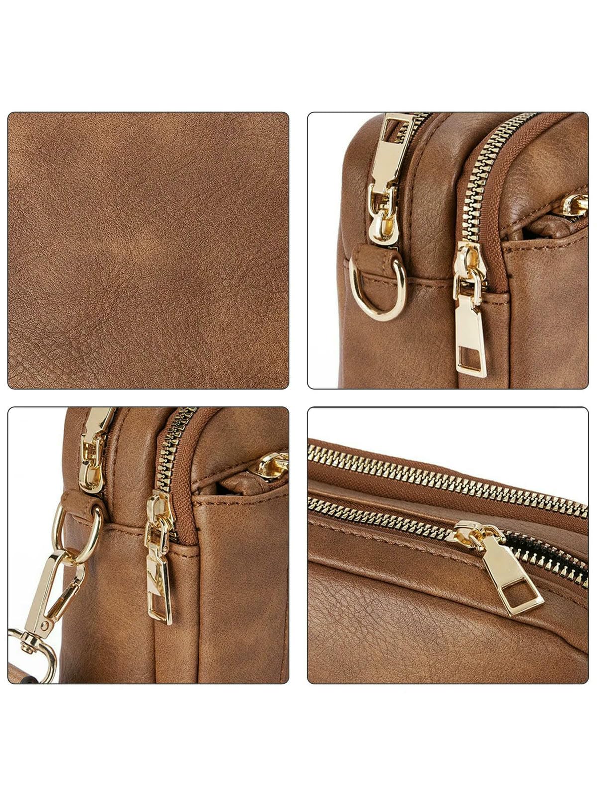 Modna damska torba crossbody z zamkiem błyskawicznym, torba na ramię ze skóry PU na co dzień, modna wszechstronna wysokiej jakości torba na codzienne dojazdy do pracy