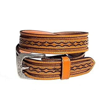 HERITAGE LEATHER FRINGE BELT ベージュ Kobler Leather Women's Hand-Tooled Fringe Belt | Sheplers