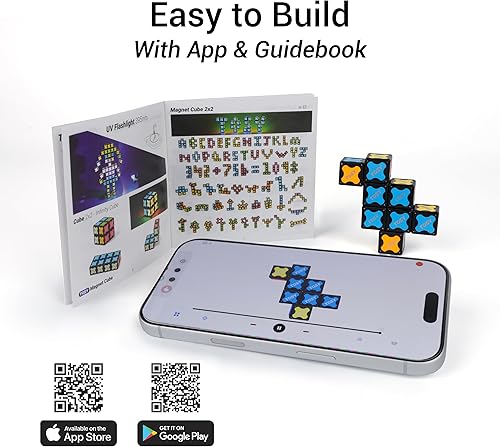 Miniatura 9 de TOSY Cubo Magnético 2x2 - 8 Bloques, Juguetes 2en1: Cubo de Rompecabezas 2x2x2 e Infinity Cubo Personalizable, Luminoso, Regalo para Relleno de Cubo