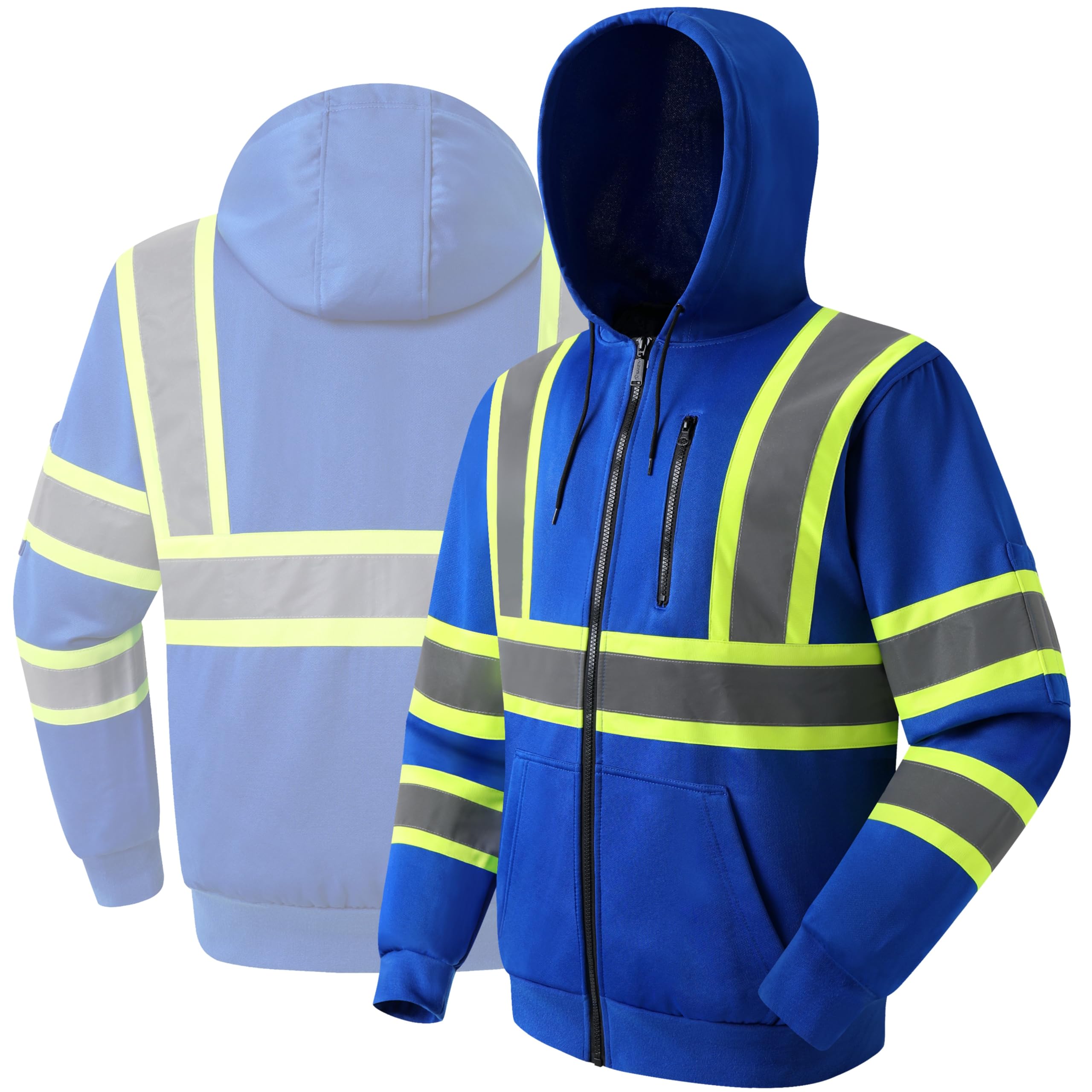 JKSafety Hi-Vis Safety Sweatshirt for men women High Visibility