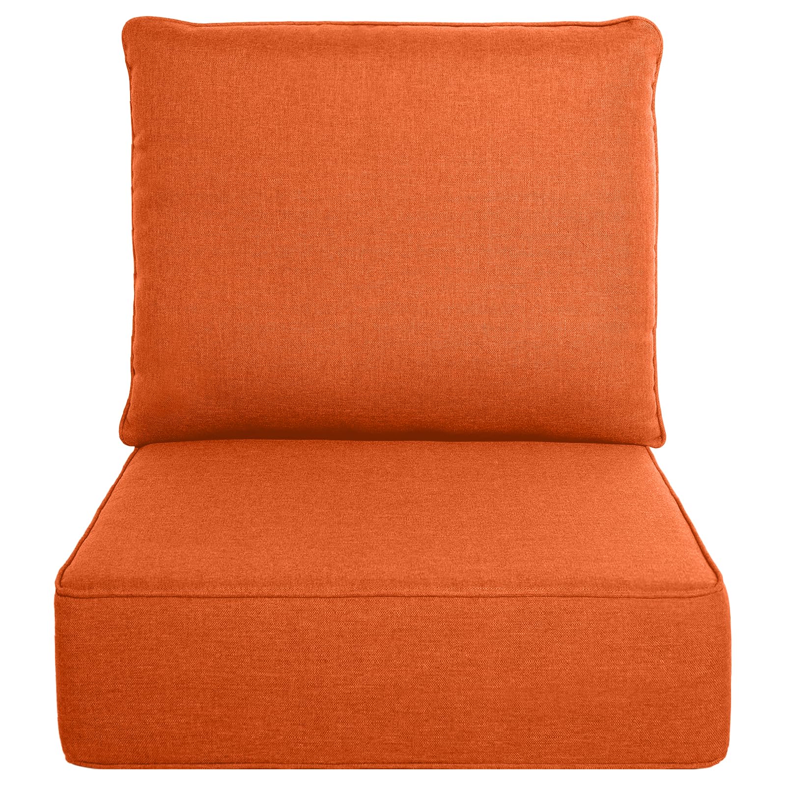 Luxury Outdoor Seat Cushion Set-22 x 24 x 6 Inch Outdoor Chair Cushions with Water Resistant &amp; Removable Cover Outdoor Cushions for Patio Furniture Chair Sofa Couch