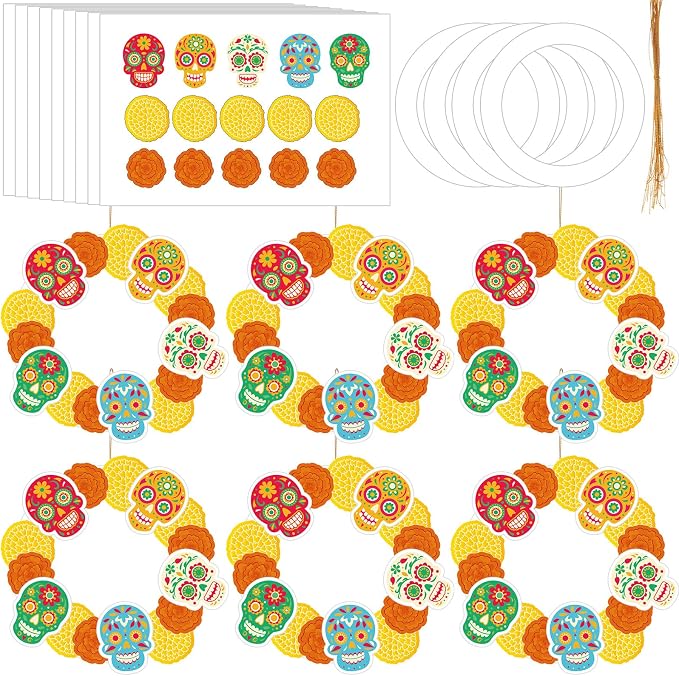 Gersoniel 24 Set Day of The Dead Crafts Kit Dia De Los Muertos