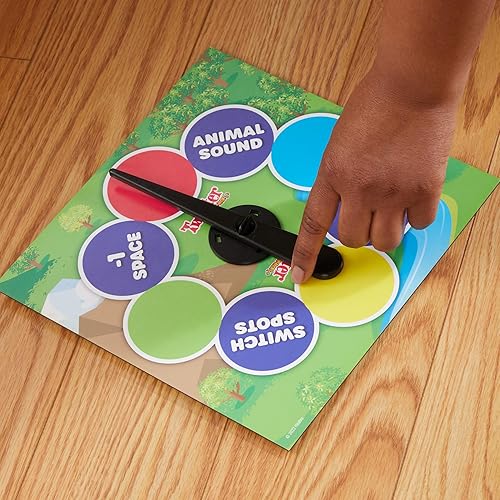 Miniatura 11 de Hasbro Gaming Twister Junior Game, Animal Adventure 2 caras Mat 2 juegos en 1, juego de fiesta para niños de 3 años en adelante y 2-4 jugadores