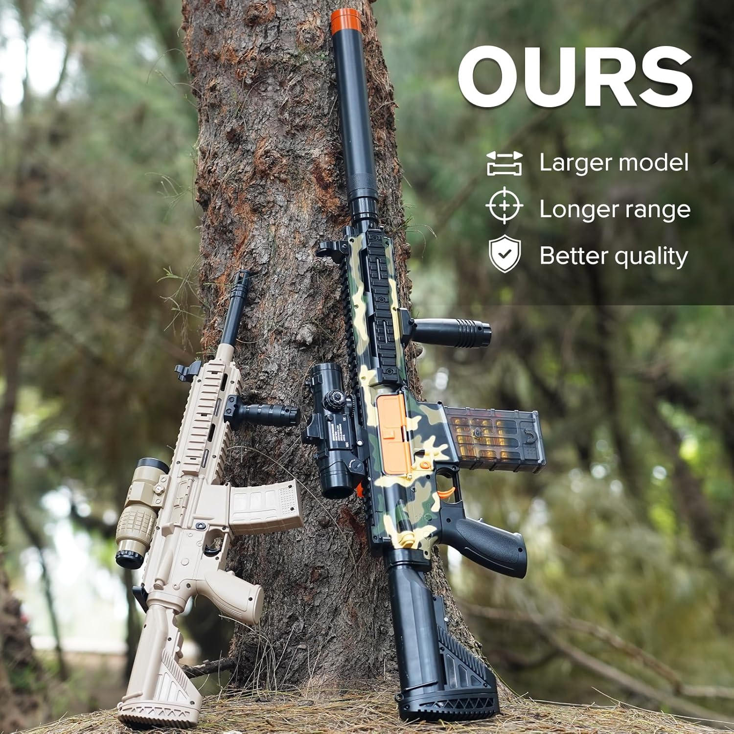 Toy Blaster Automatic Shell Ejecting Sniper Rifle with Soft Bullets, Auto & Manual Modes for Teens, 18+ (Manual M4)