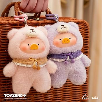 TOYZEROPLUS LuLu The Piggy キーホルダー ぬいぐるみ LuLu the Piggy Ocean Baby Seal Lu Plush Keychain