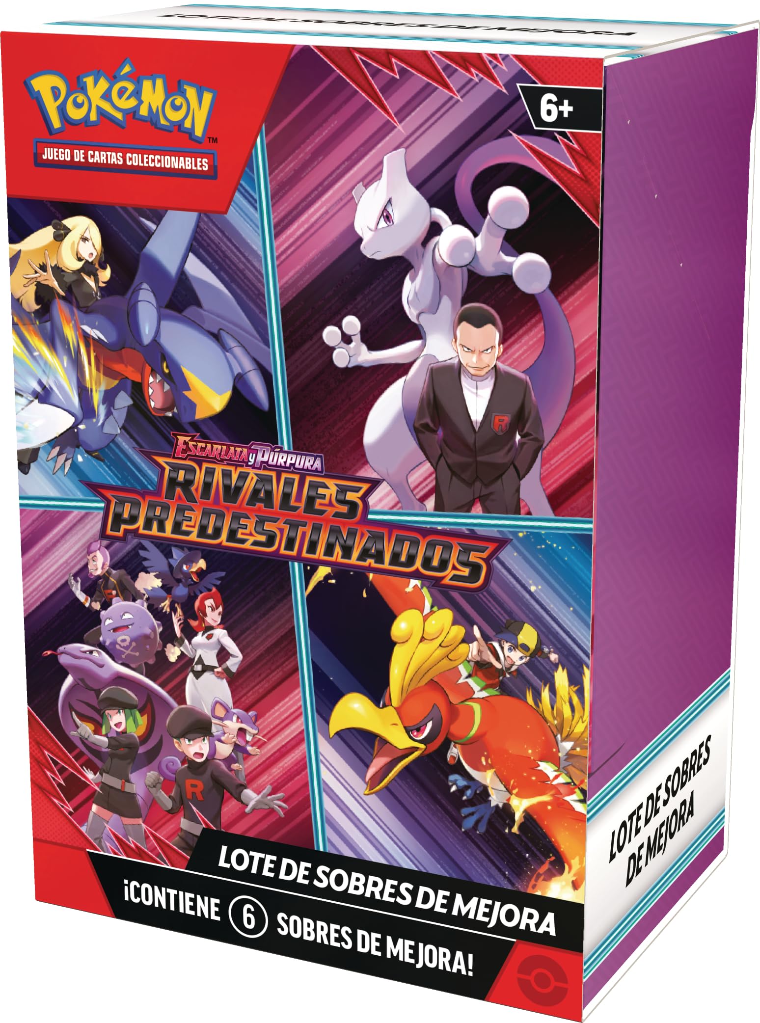 Pokémon: Lote de Sobres de Mejora de Escarlata y Púrpura-Rivales Predestinados de JCC Pokémon (6 Sobres de Mejora)