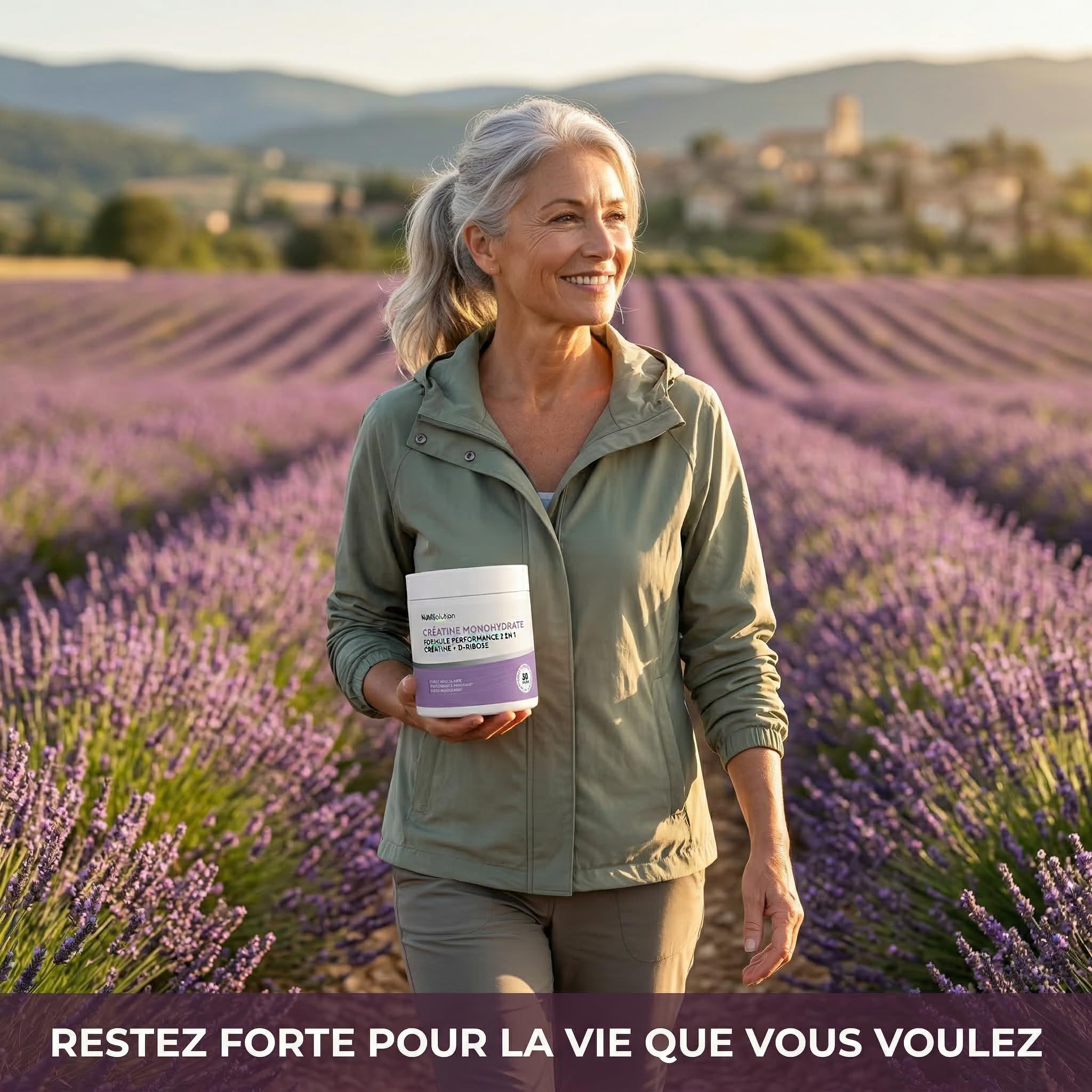 NutriSolution Créatine + D-Ribose pour Femmes 50+ | Préserve la Masse Musculaire, Soutient l'Énergie Quotidienne | 3000mg Créatine, 1750mg D-Ribose Par Portion