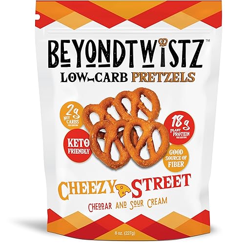 Miniatura 7 de BeyondTwistz Pretzels bajos en carbohidratos, paquete de explosión de sabor, apto para dieta cetogénica, 0.07 oz de carbohidratos netos, 0.63 oz de
