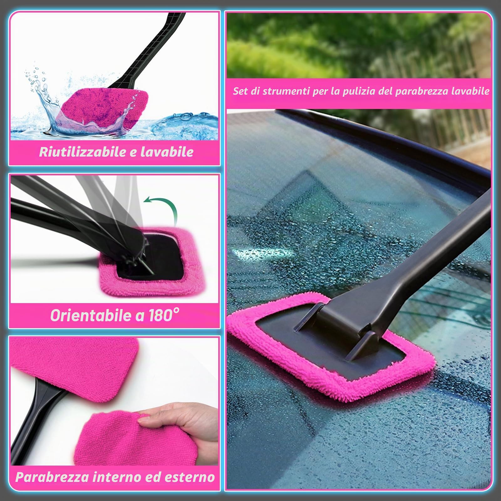 Kit di pulizia per interni auto, 47 pezzi, accessori per la pulizia dell'auto con aspirapolvere ad alta potenza, kit di dettagli auto, kit di lavaggio auto con set di spazzole per dettagli a secchio,