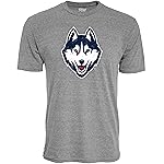 Blue 84 Men\'s Connecticut Huskies Tri-Blend T-Shirt Vintage Icon Heather Grey, Grey, Medium