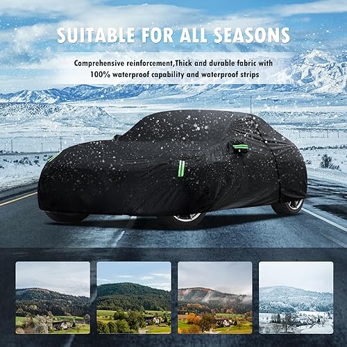 Miniatura 110 de Migaven - Funda de automóvil impermeable para todo tipo de clima, funda exterior completa para automóviles, protección contra la lluvia, sol