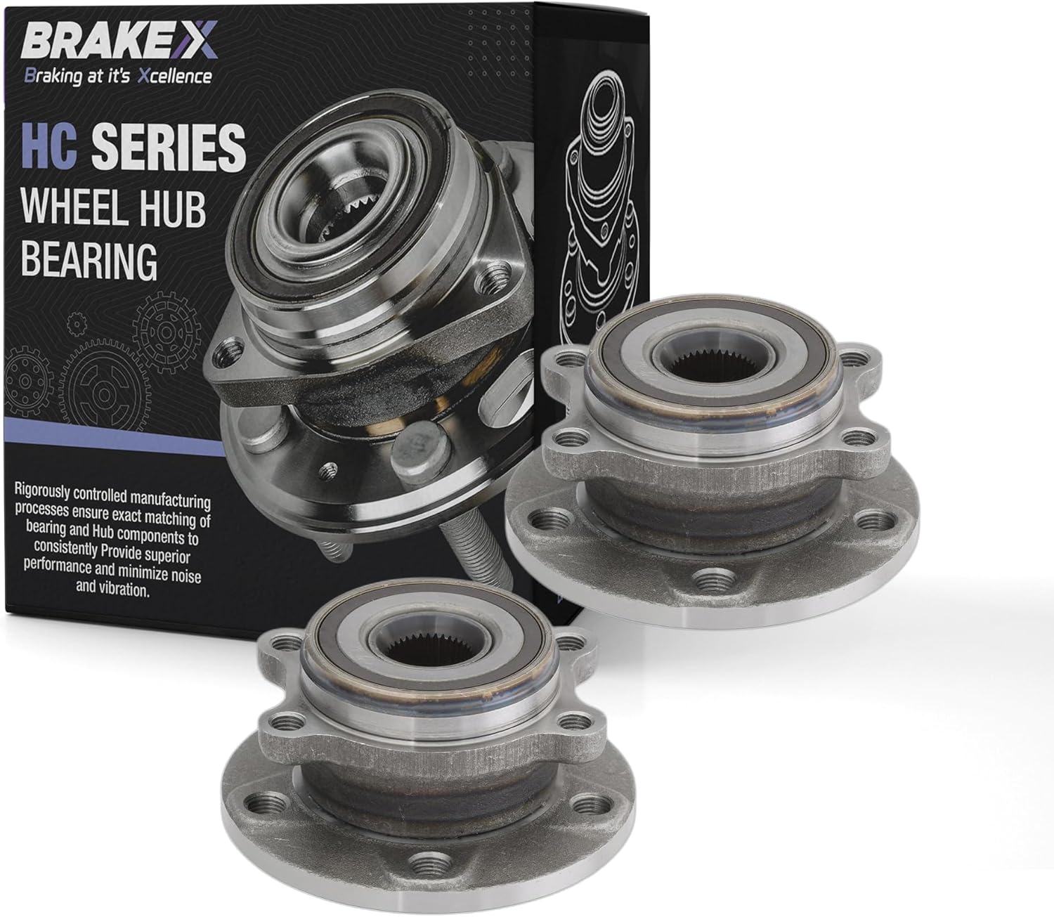 Brake X Front Wheel Bearing and Hub Assembly for 2021 Volkswagen Atlas