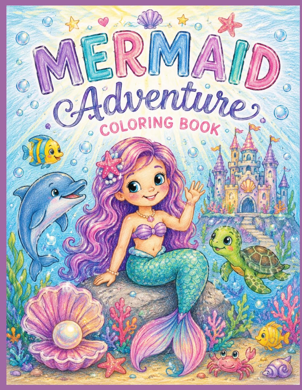 Mermaid Adventure Coloring book