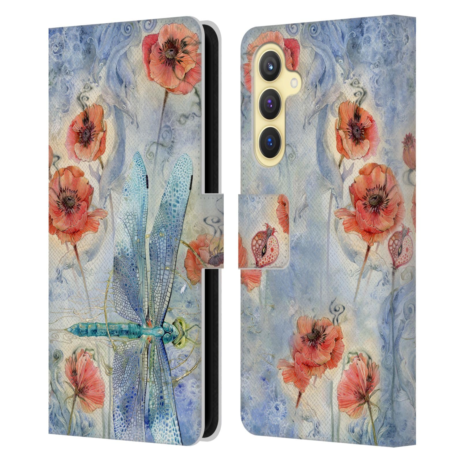 Funda Samsung Galaxy S23 FE 5G protectora cartera tipo libro flores 7