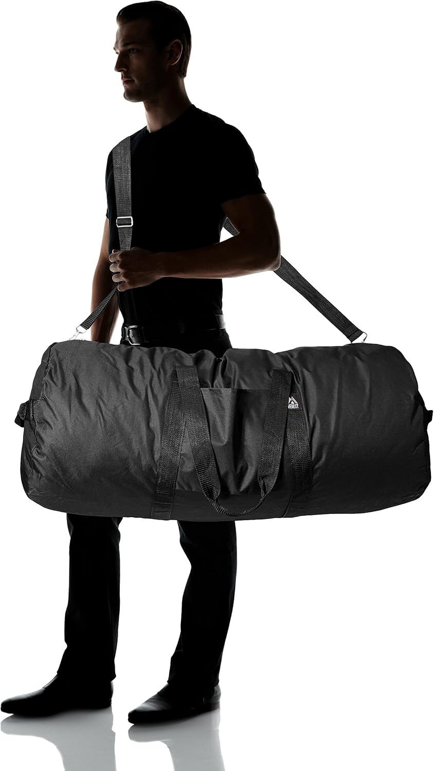 Everest 40-Inch Round Duffel, Black, One Size