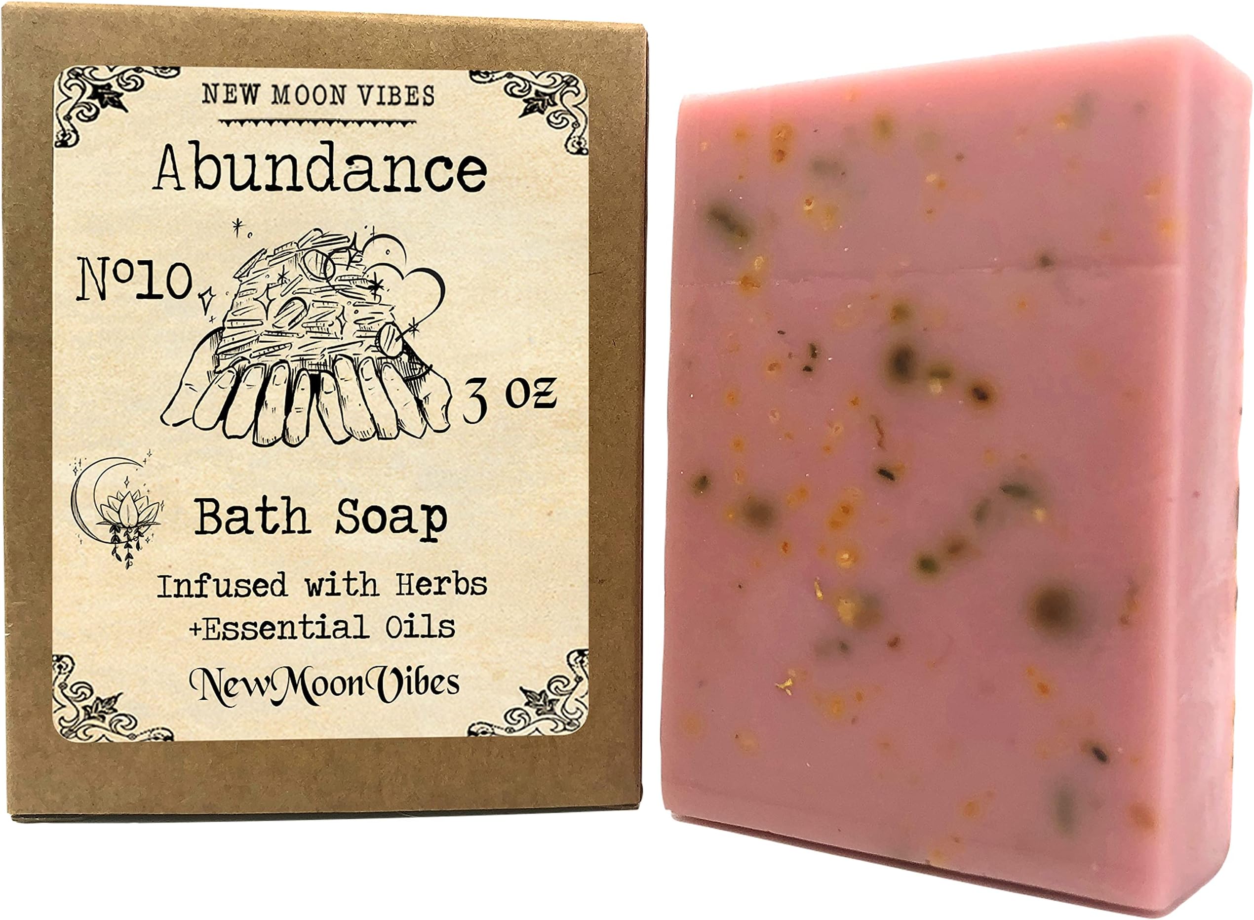 Attraction Abundance Essential Oils Herbal Ritual Bath Soap Bar Enhance Beauty Love Power Control Success Confidence Attain Dreams Goals Self Love Acceptance
