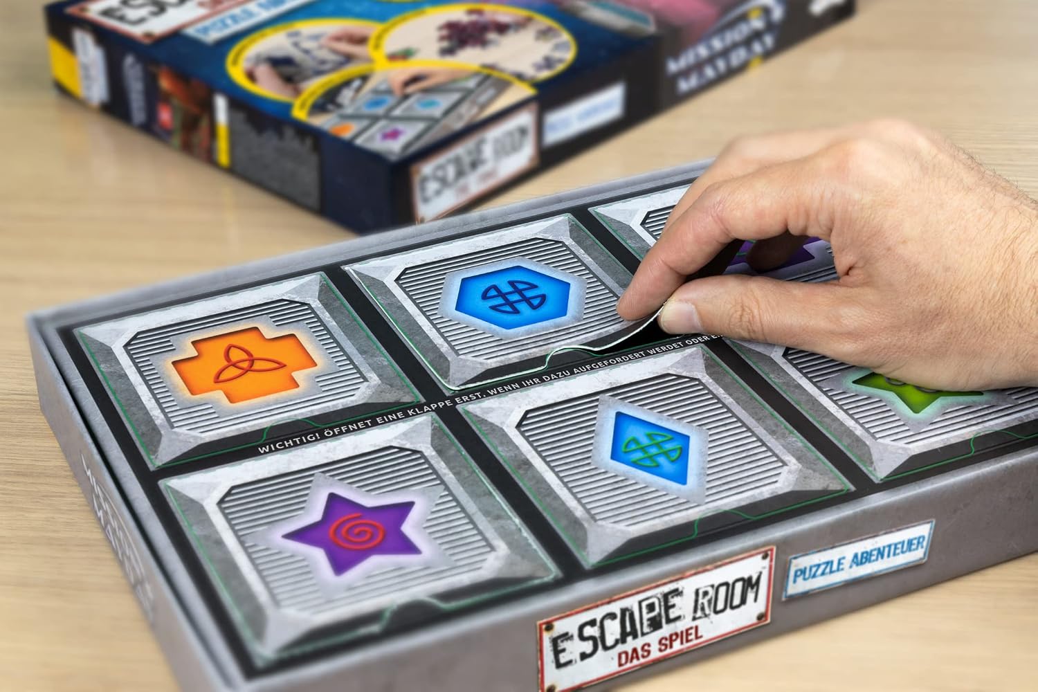 Noris 606102060 Escape Room Adventure, Mission MayDay Families and Board Game for Puzzle Fans Including 3 Cases from 14 Years - Image 4