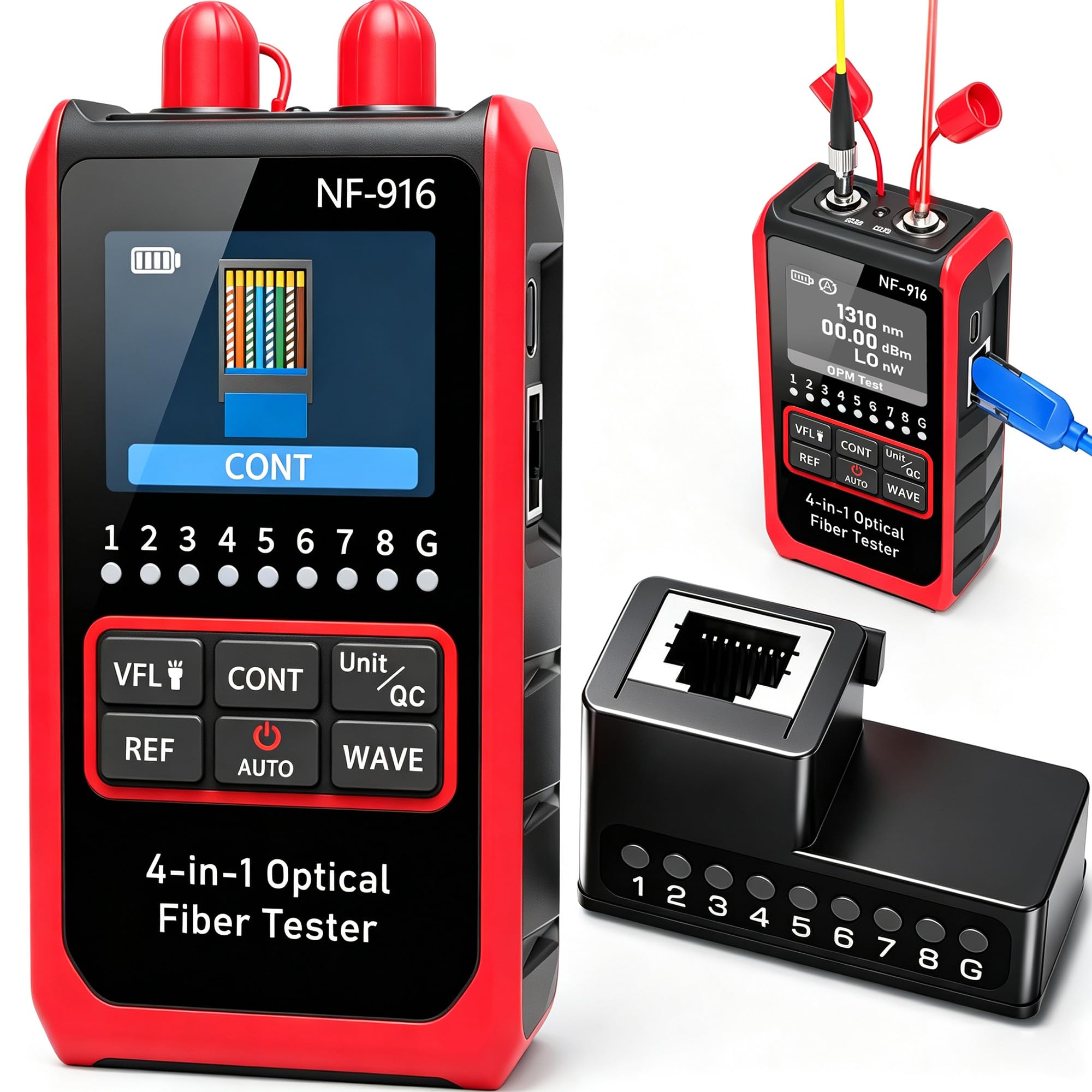 YILTION Network Cable & Fiber Tester - Optical Power Meter -1