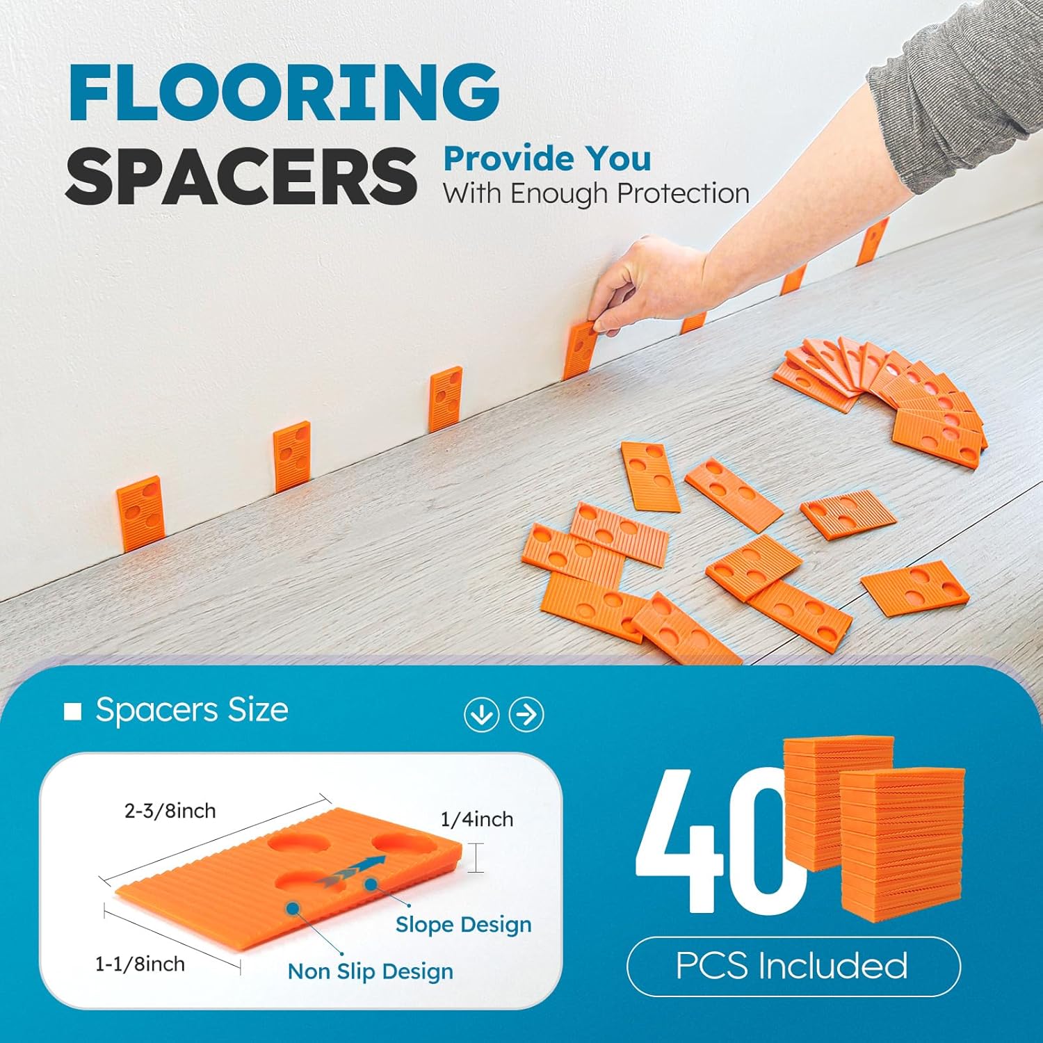 surprising: 10-Inch Gauge, Notches, 40 Spacers, & Mallet Tested in Vinyl Floor Installation