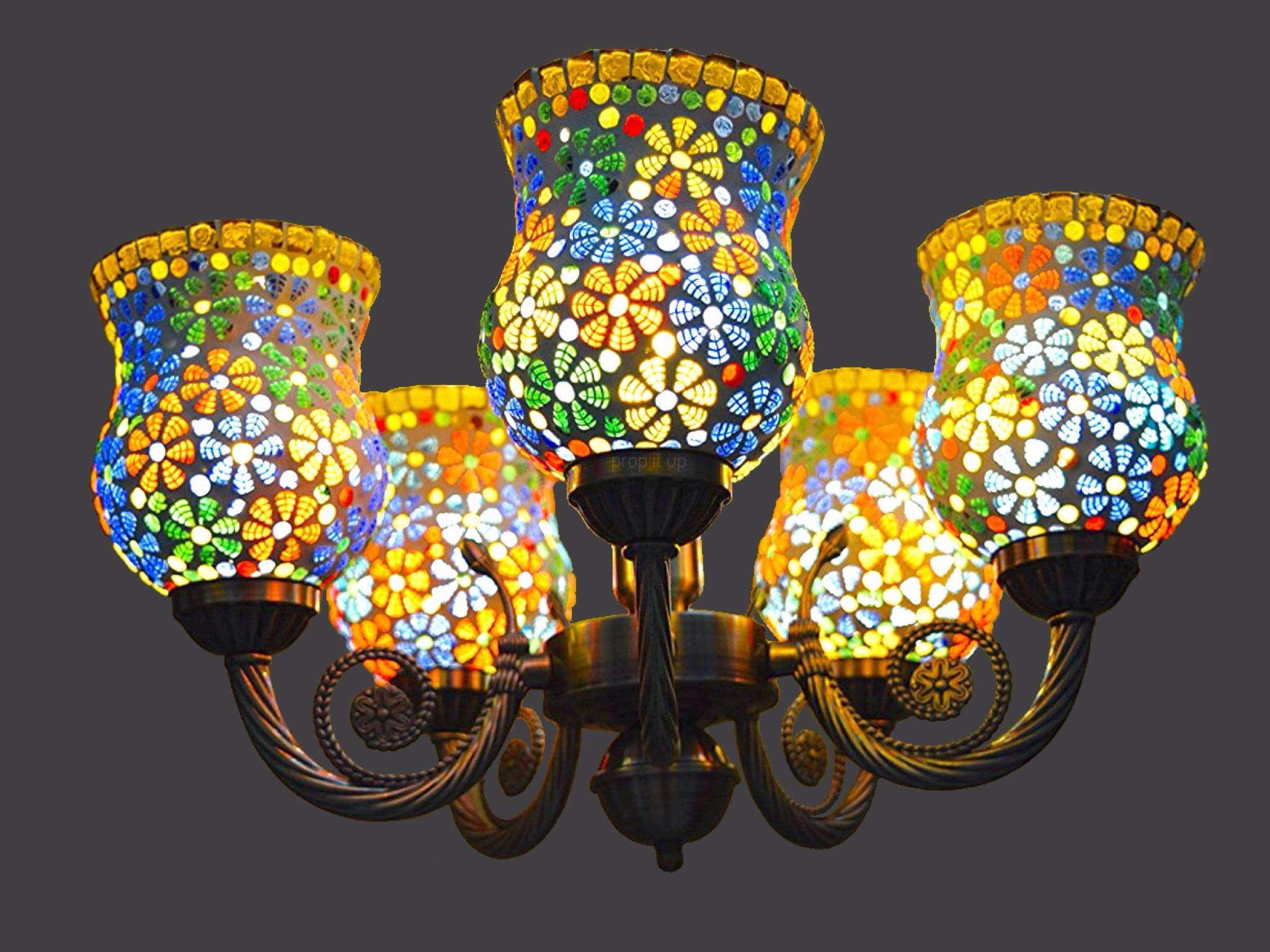 Prop It Up 6543521 Round Chandelier Light (Multicolor)(Electric, Metal)