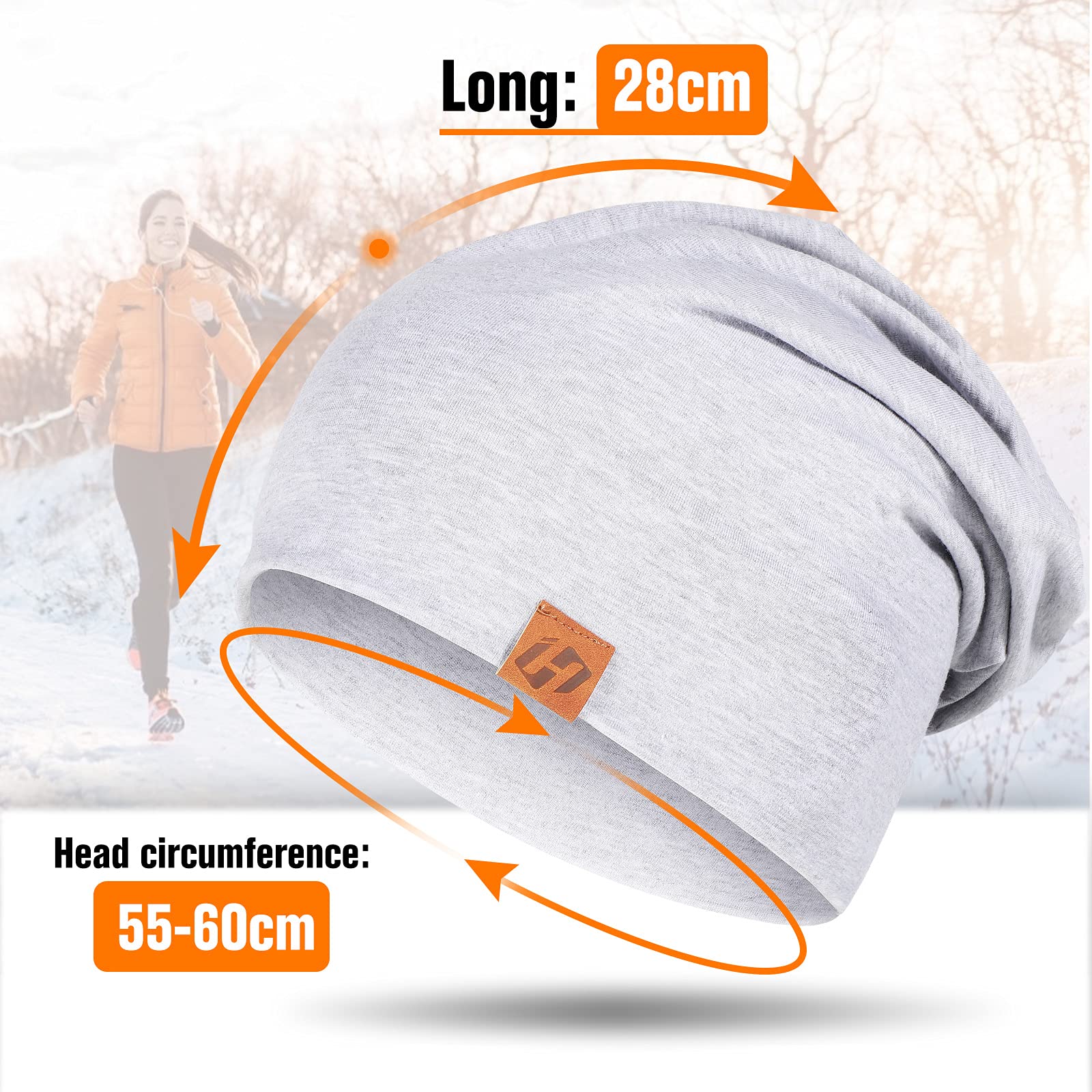 HASAGEI Berretto da donna leggero morbido unisex Slouch Beanie elastico berretto da uomo per tutte le stagioni