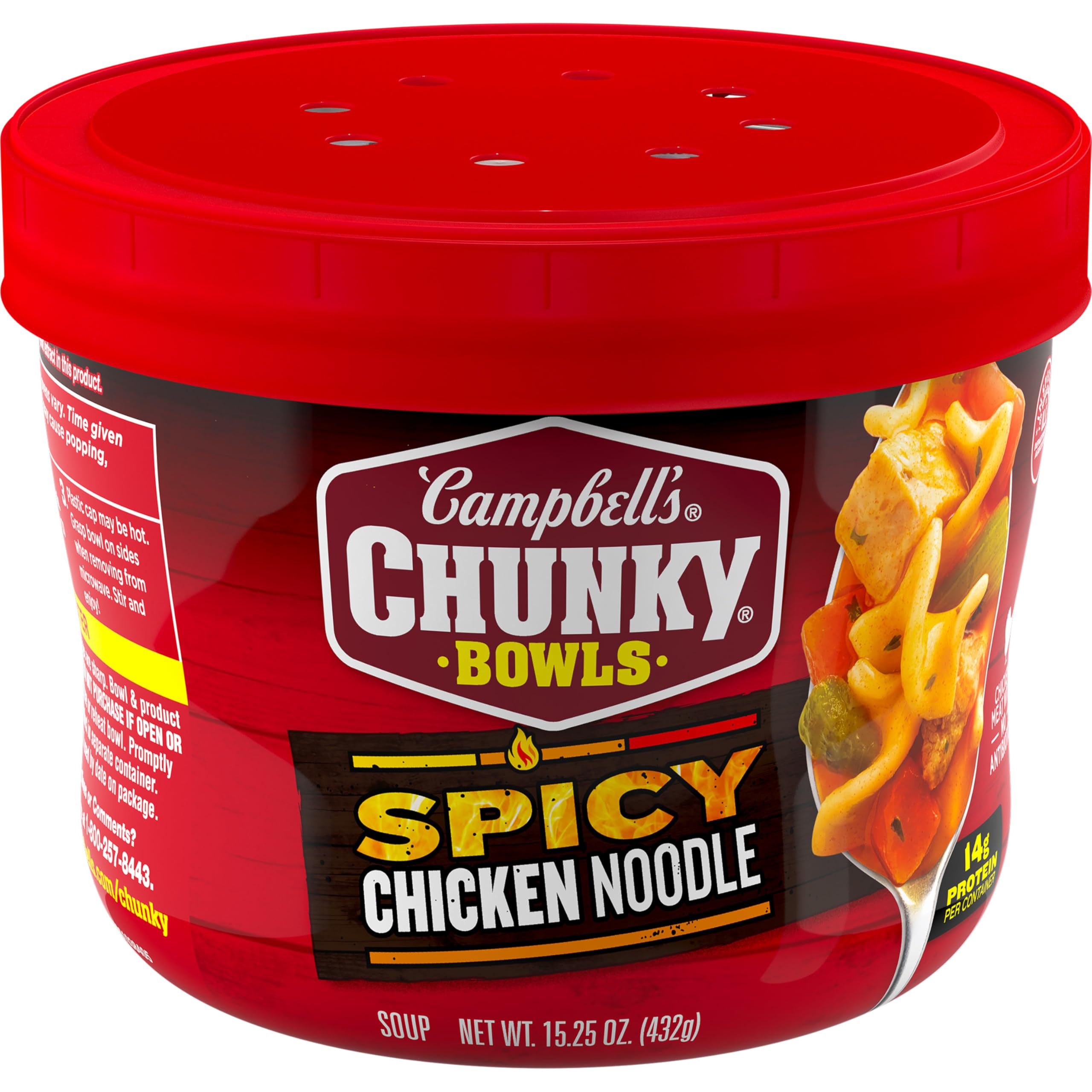 Amazon.com : Campbell's Chunky Spicy Chicken Noodle Soup, 15.25 oz