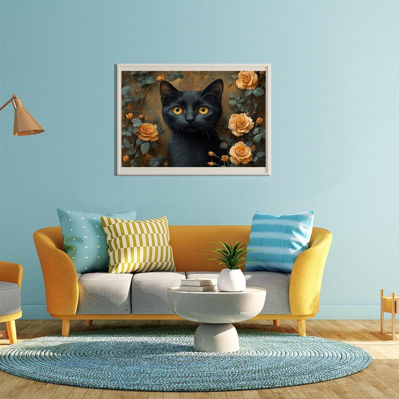 Puzzle Erwachsene 2000 Teile Katze Blume Educa Jigsaw für Kinder ab 8 Jahren Mädchen Jungen, Erwachsene Impossible Klassische Puzzles Schwer, Anspruchsvoll Spielspaß, Als Geschenke 70x99cm t-696